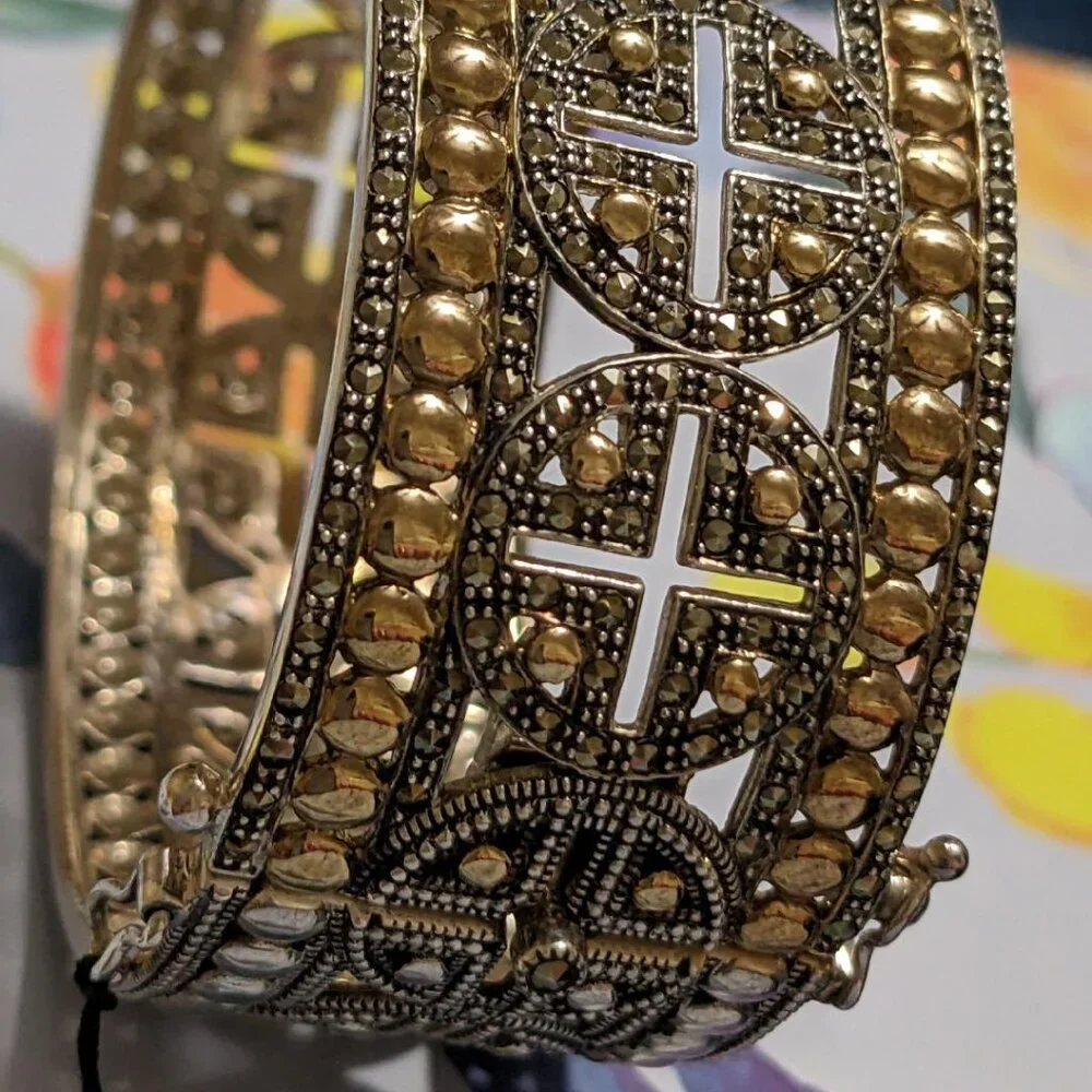 "HOST PICK," JUDITH JACK STERLING & MARCASITE BRACELET NWT - Picture 5 of 10